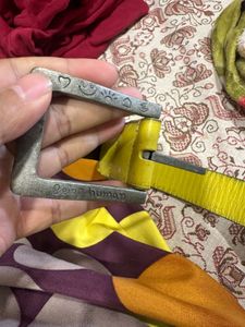 Being Human Yellow Leather Belt 32 waist