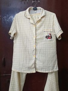 Navy Blue Pajama Top