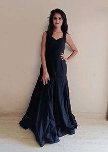 Fish Cut Black Gown