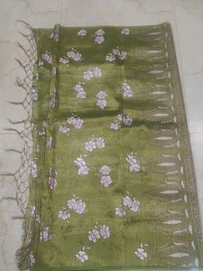 Green Colour Tissue Saree