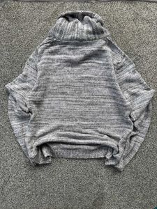 Heathered Gray Knit Pullover