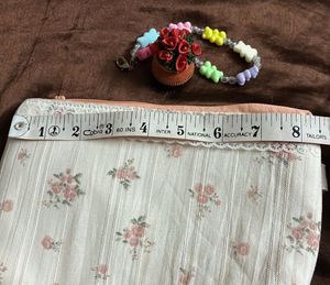 [SALE] coquette floral pouch + free phone charm 💞