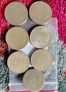 Rabindranath Tagore Coins Total 7 Pcs