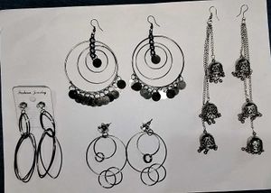 Elegant Dangle Earrings with Crystal Accents