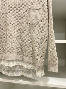 Women Crochet Knit Sweater