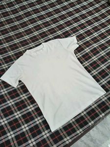 PLAIN GYM HALF SLEEVE WHITE COMPRESSION