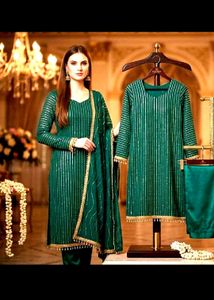 💚✨sea green pakistani suit 😍😍