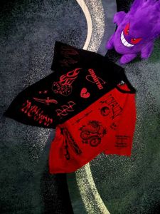 Y2K🇯🇵Black/Red tee 🚨