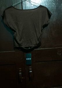 Stylish Brown Backless Top