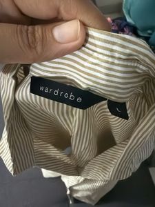 Striped Button-Up Shirt