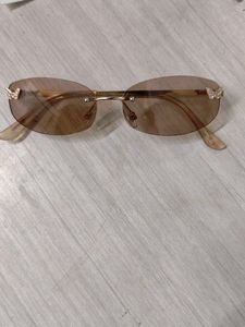 Imported Chic Rimless Butterfly Sunglasses