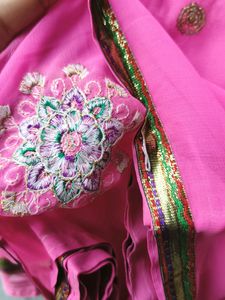 Rose Pink Saree