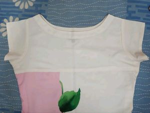 Boat Neck Crepe Kurta With a Digital Print