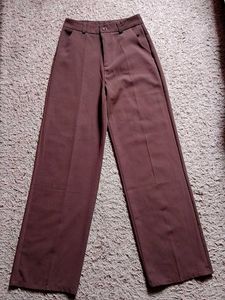 Brown Wide Leg Trousers