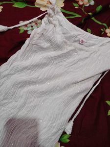White Sequin Kurta
