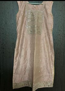 Embellished Silk Kurta