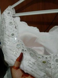 New sequence white blouse