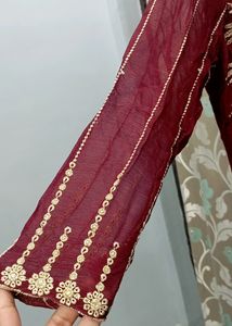 Wine Colour Kurta Set 🥰