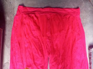 Vibrant Red Salwar Pants