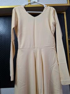 Beige Ethnic Anarkali Set