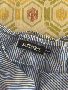 Blue Striped Spaghetti Strap Top