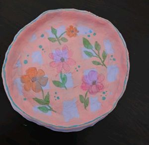 Handmade Floral Ring Dish