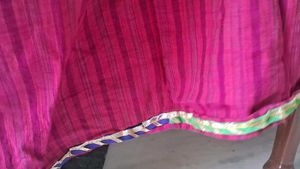 Zemyra Kids Pink Striped Dress