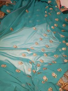 Jungle Green Fancy Saree
