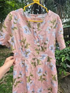 Chic Floral Print Midi Dress