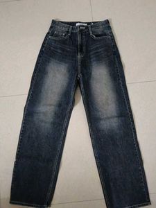 Classic Dark Wash Straight Leg Jeans