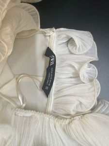 Elegant White Ruffle Dress