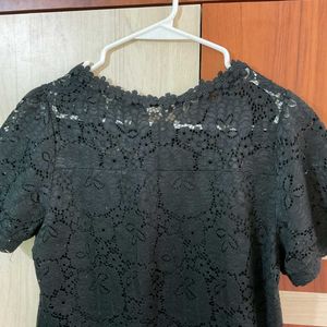 Elegant Black Lace Top