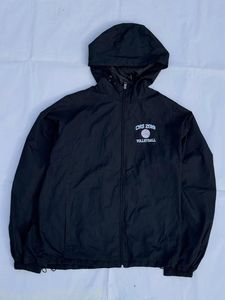 Navy Blue Volleyball Hooded Jacket