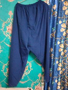 Boho Blue &amp; White Printed Kurta with plazoo