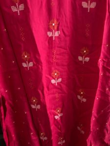 Vibrant Pink Embroidered Kurta