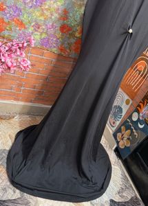 mermaid black maxi dress