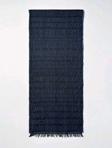 Roberto Cavalli Navy Scarf