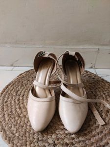 Elegant Nude Strappy Heels