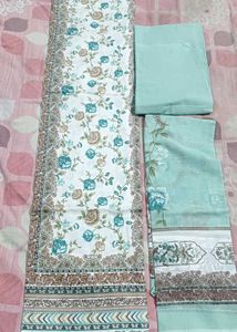 New Beautiful Floral Print Pista Dress Material