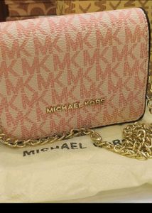 Michael Kors Signature Pink Crossbody Bag