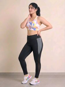 Stylish Activewear Leggings with Mesh Detail