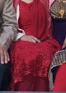 Elegant Red Kurta Set with Dupatta