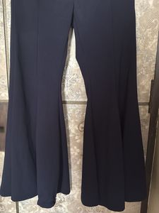 Navy Blue Flared Pants