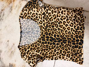 Leopard Print Casual Top