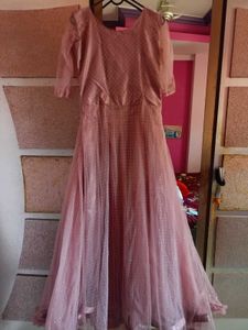 Stunning Pink Embellished Ethnic Gown