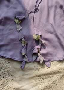 Elegant Lavender Ethnic Gown