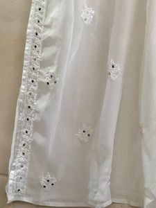 chikankari Kurta with Mirror Work and inner
