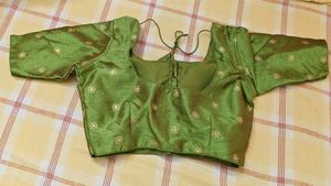 Beautiful Green Embroidered Blouse