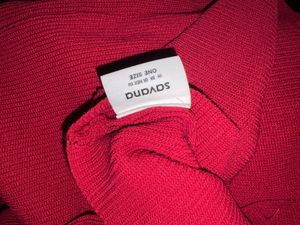 savana Chic Red Cold Shoulder Knit Top