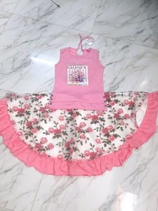 Girls Dress Pink Colour